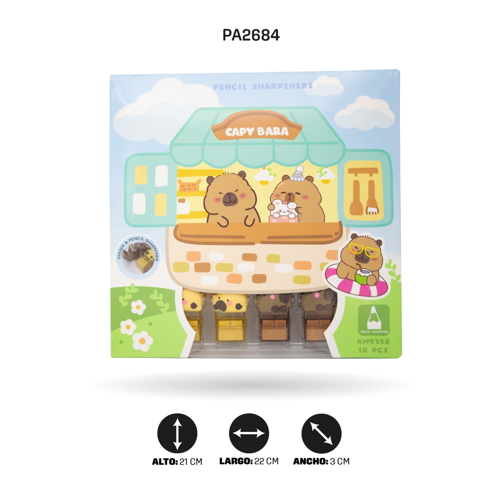 SACAPUNTA CON BORRADOR CAPYBARA KM9358 [PAC5788]