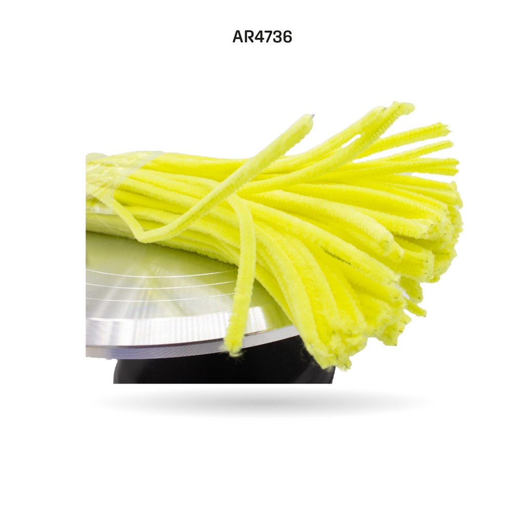CHELINES COLORES PASTEL AMARILLO100pcs