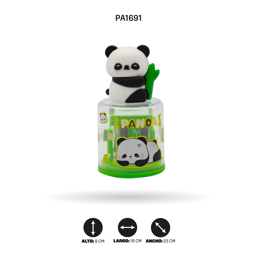 SACAPUNTAS COHETE DINOSAURIO PANDA PATODOBLE BOX 20 UND NI [PAC4807]