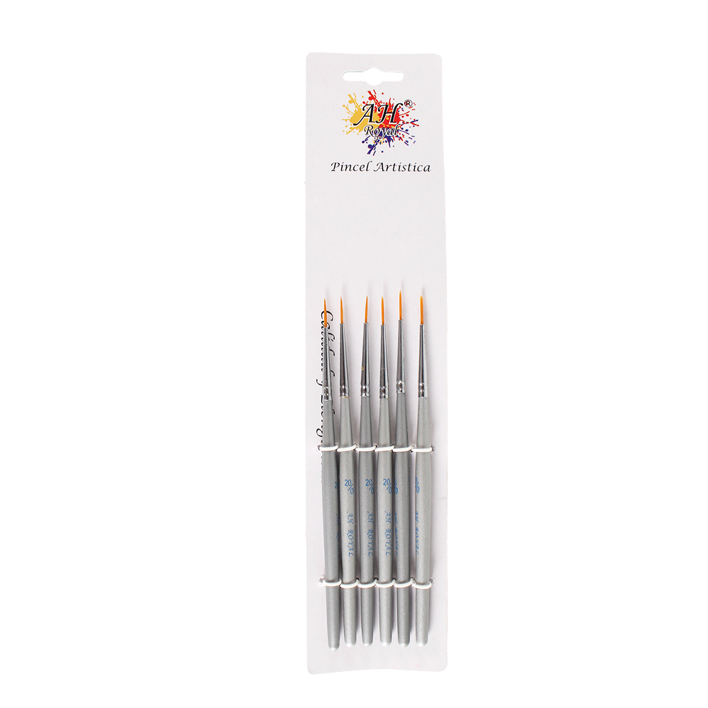 PINCEL AH ROYAL DELINEADOR No  20/0 GRIS TIPO FALCON PUNTA FINA [PAC20724-PAC20725-464]