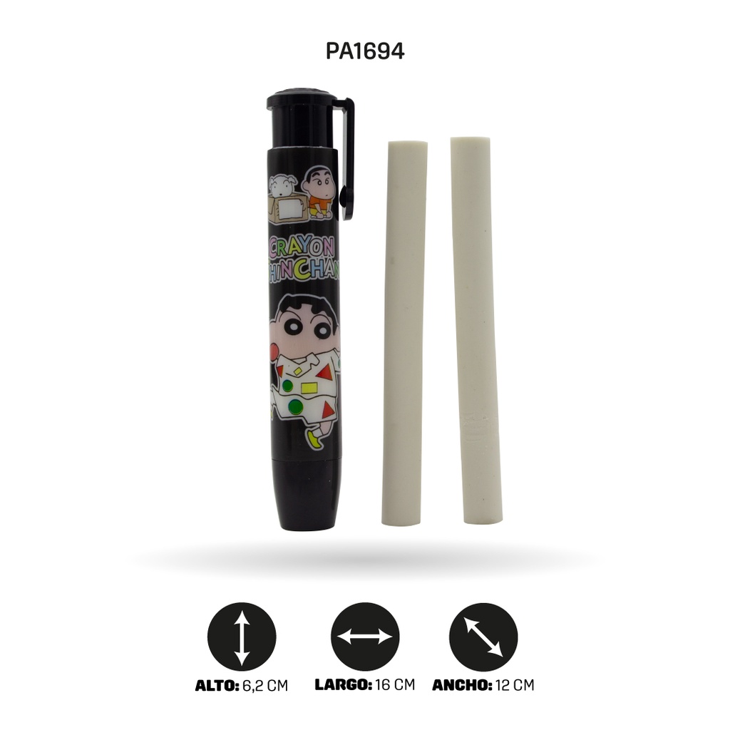 BORRADOR RETRACTIL 5 MOTIVOS ESTAMPADO  [PAC4810]