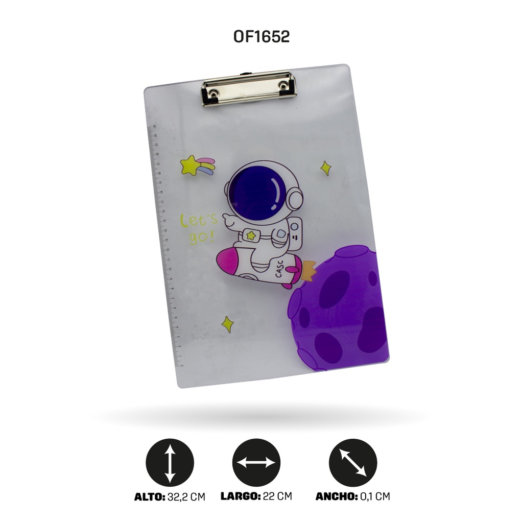 TABLA EN ACRILICO ESTAMPADA PONY-ASTRONAUTA 500-127/29