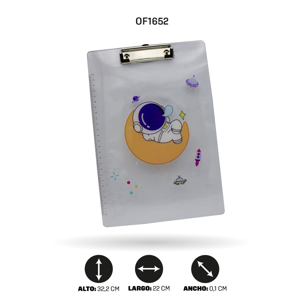 TABLA EN ACRILICO ESTAMPADA PONY-ASTRONAUTA 500-127/29