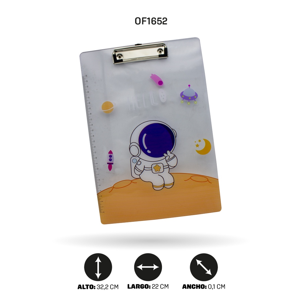 TABLA EN ACRILICO ESTAMPADA PONY-ASTRONAUTA 500-127/29