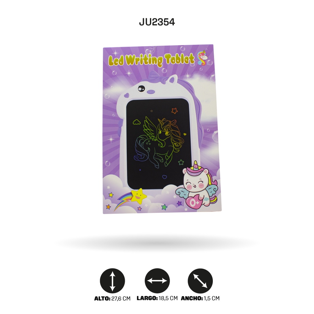 TABLET DE DIBUJO UNICORNIOS LCD 4 MOTIVOS