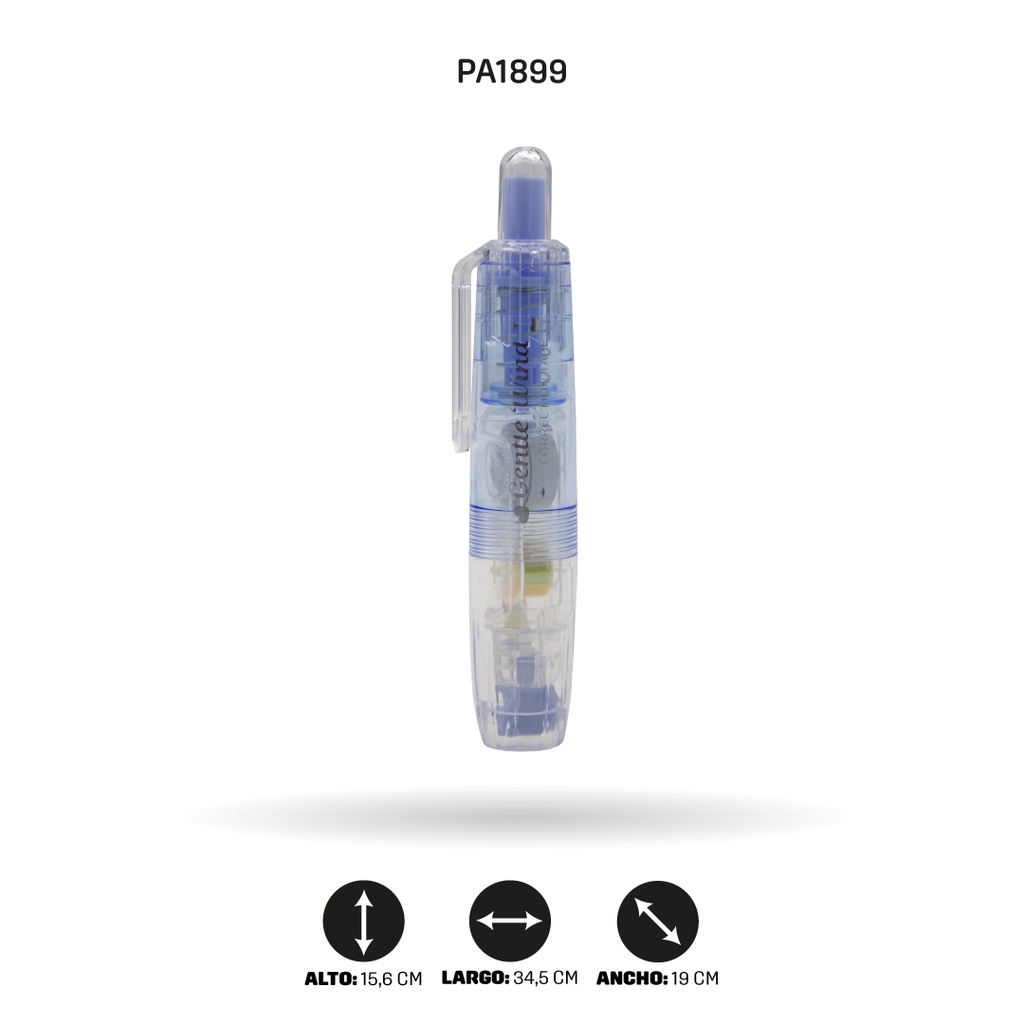 CINTA CORRECTORA 4 COLORES PASTEL +1 REPUESTO DISPLAY 24