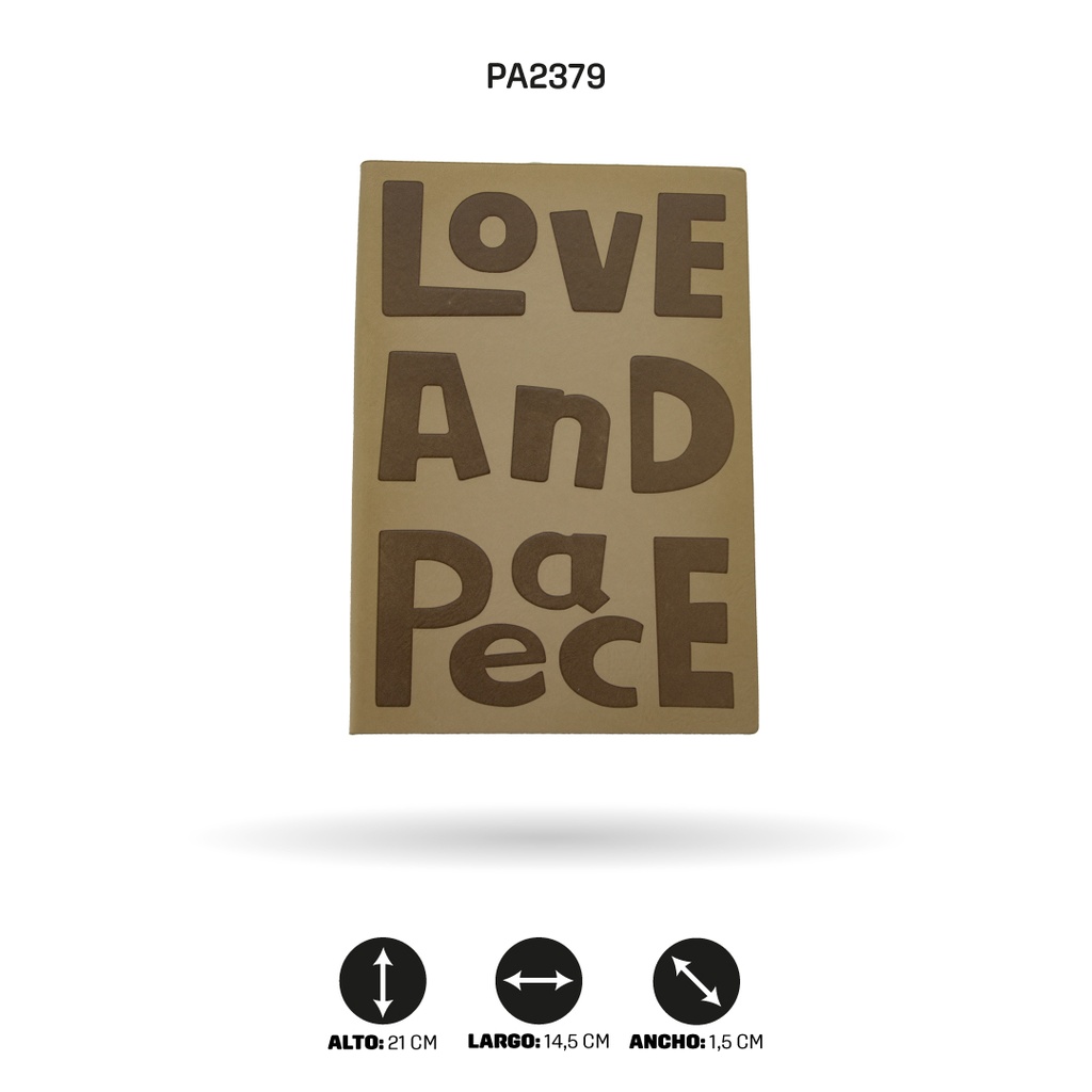 AGENDA LOVE AND SPACE TIPO CUERINA [PAC4756]