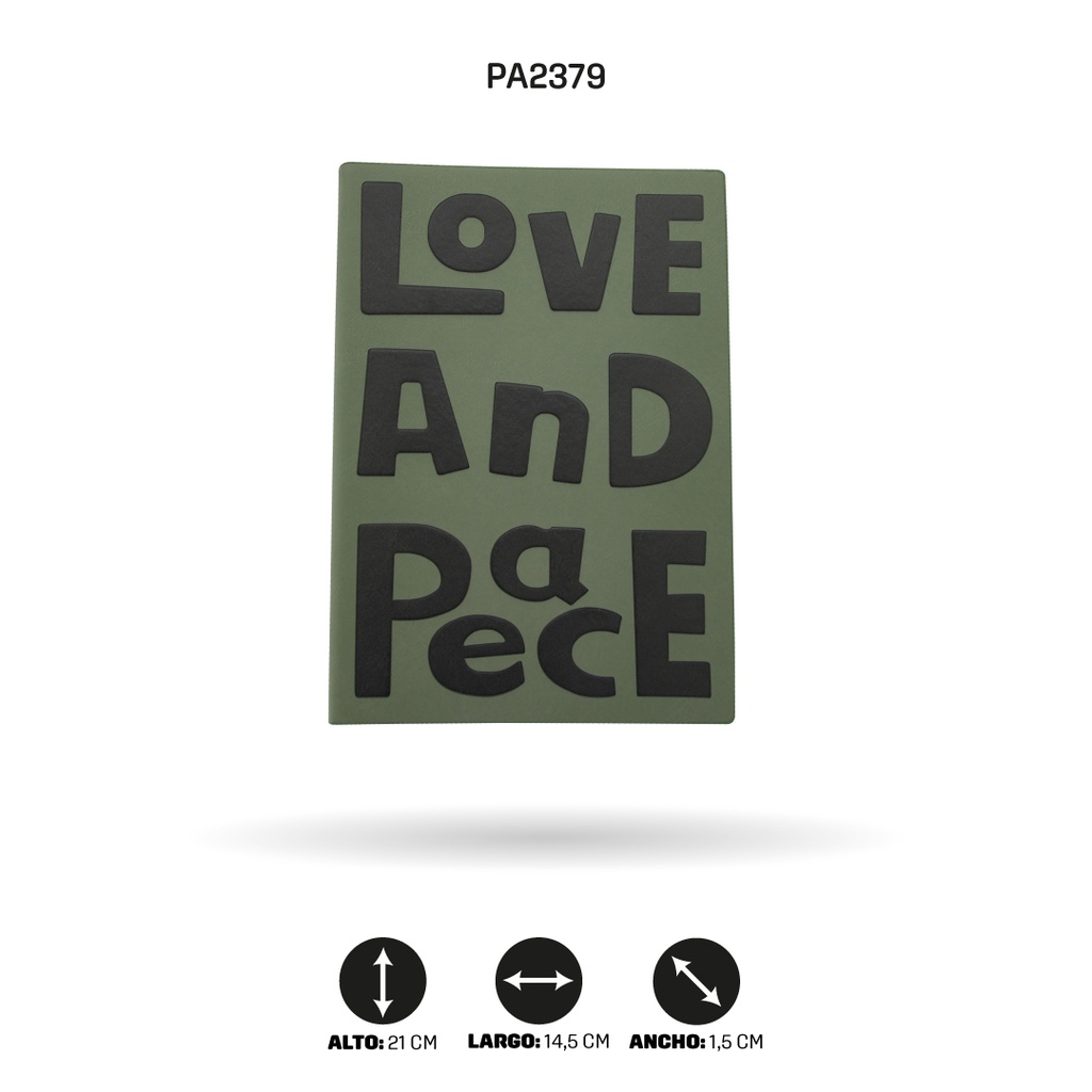 AGENDA LOVE AND SPACE TIPO CUERINA [PAC4756]