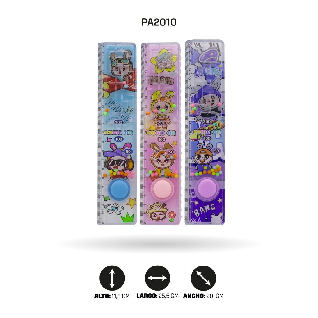 REGLAS BUNNYS, ASTRONAUTA, UNICORNIO XPM-3010-2/5/7/15 20CM DISPLX 24 [PAC4715]