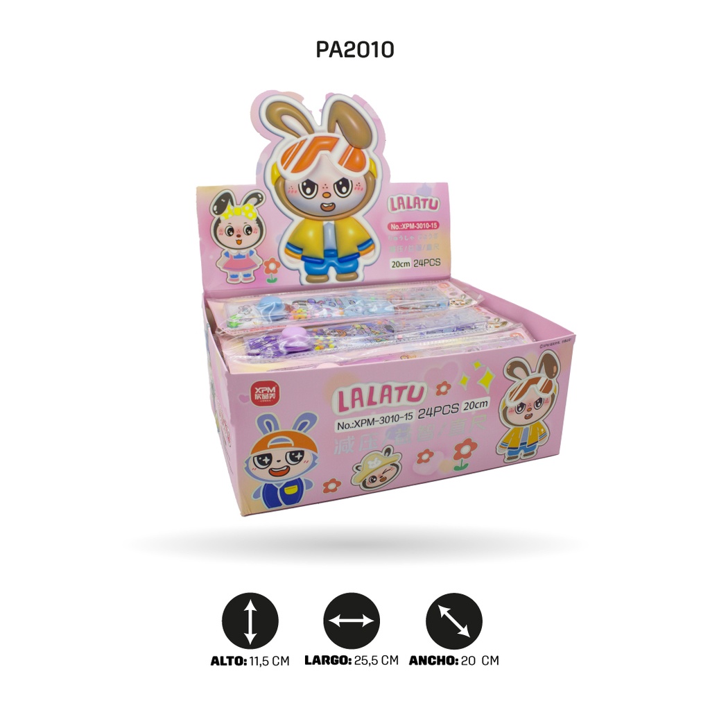 REGLAS BUNNYS, ASTRONAUTA, UNICORNIO XPM-3010-2/5/7/15 20CM DISPLX 24 [PAC4715]