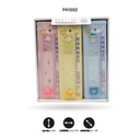 REGLAS ESCARCHADAS TRANSPARENTES TY-1654 DISP X 12[PAC4558]