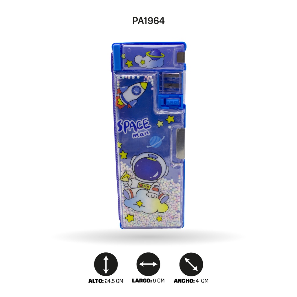 ESTUCHE MULTIFUNCIONAL ASTRONAUTA, CAPYBARA  Y CONEJO XPM-570-5/2/1 [PAC4697]