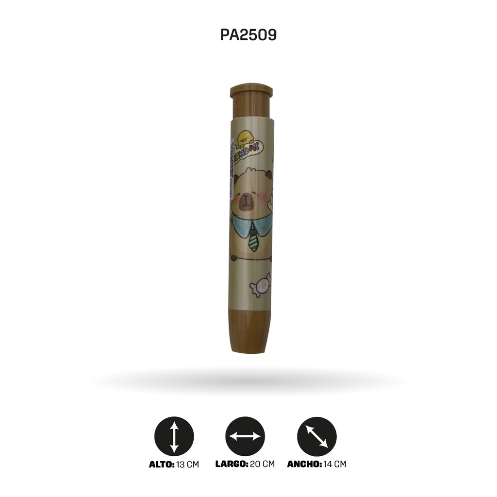 BORRADOR CAPYBARA 4 COLORES BD-6213 [PAC4634]