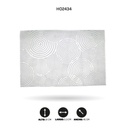 INDIVIDUAL DE MESA RECTANGULAR PLATEADO x12 [PAC5292]