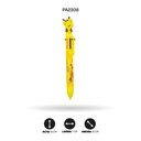 BOLIGRAFO DE JIRAFA Y LEÓN, MINA DE 6 COLORES HJ-9933/933 LEON-GIRAFA DISPLEY X 36 [PAC4577]