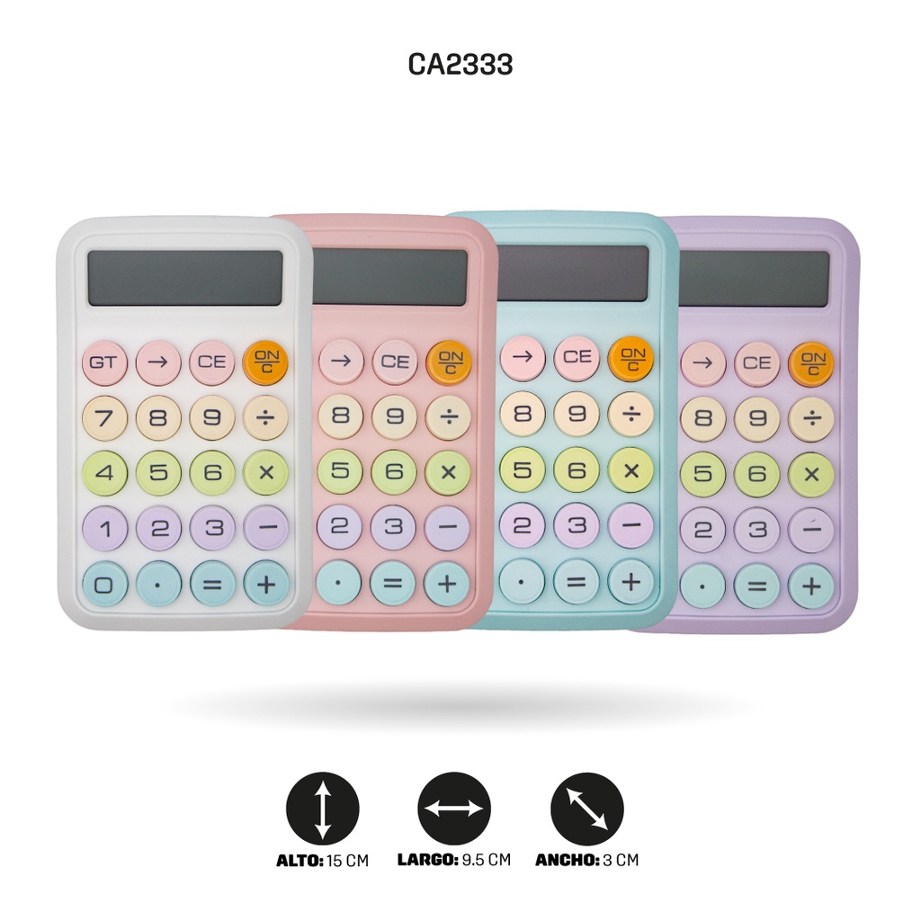 CALCULADORA KARUIDA 8 DIGITOS COLOR PASTEL  KK-2211 [PAC5358]