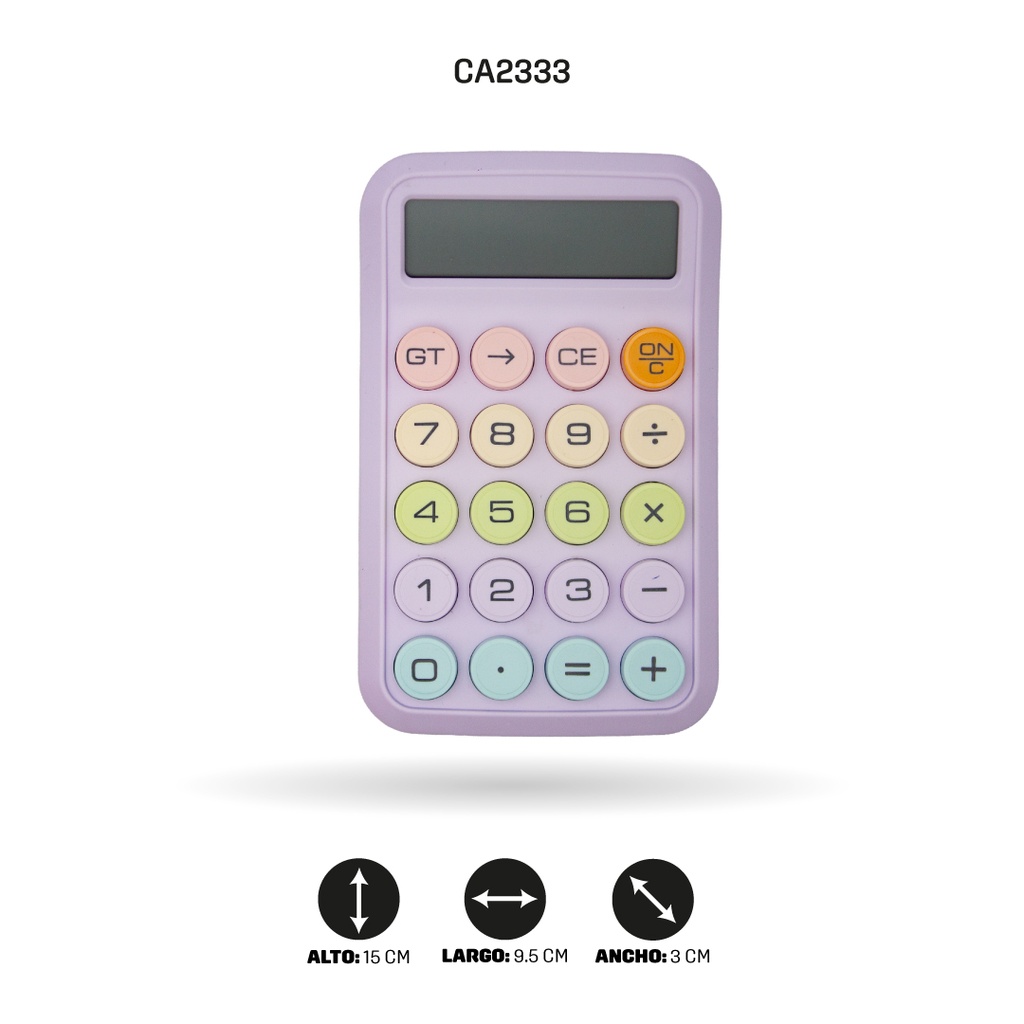 CALCULADORA KARUIDA 8 DIGITOS COLOR PASTEL  KK-2211 [PAC5358]