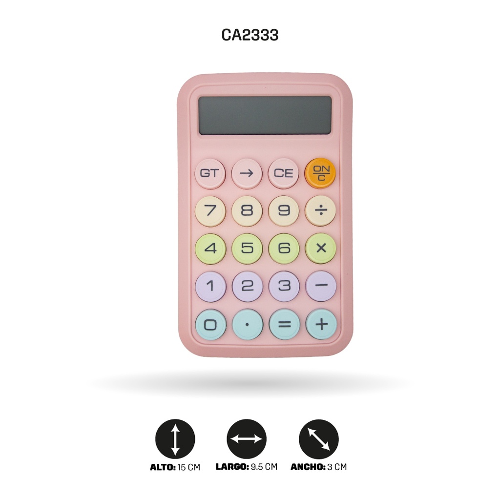 CALCULADORA KARUIDA 8 DIGITOS COLOR PASTEL  KK-2211 [PAC5358]
