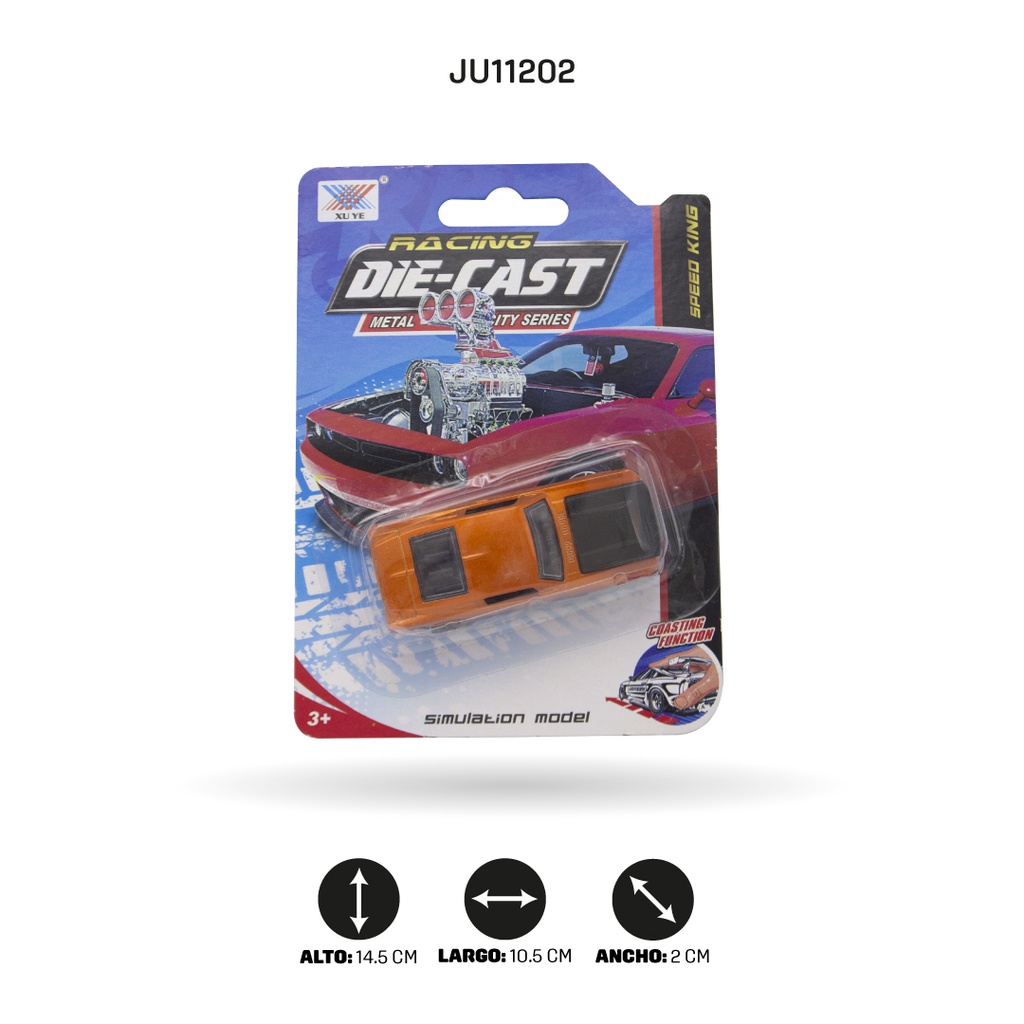 COCHE DE ALEACIÓN DESLIZANTE 1:64 [K102A38]