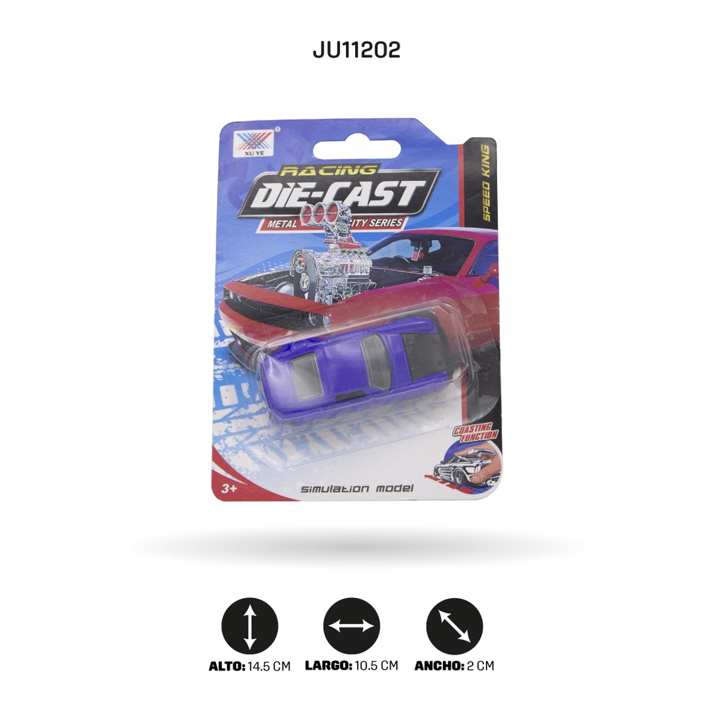 COCHE DE ALEACIÓN DESLIZANTE 1:64 [K102A38]