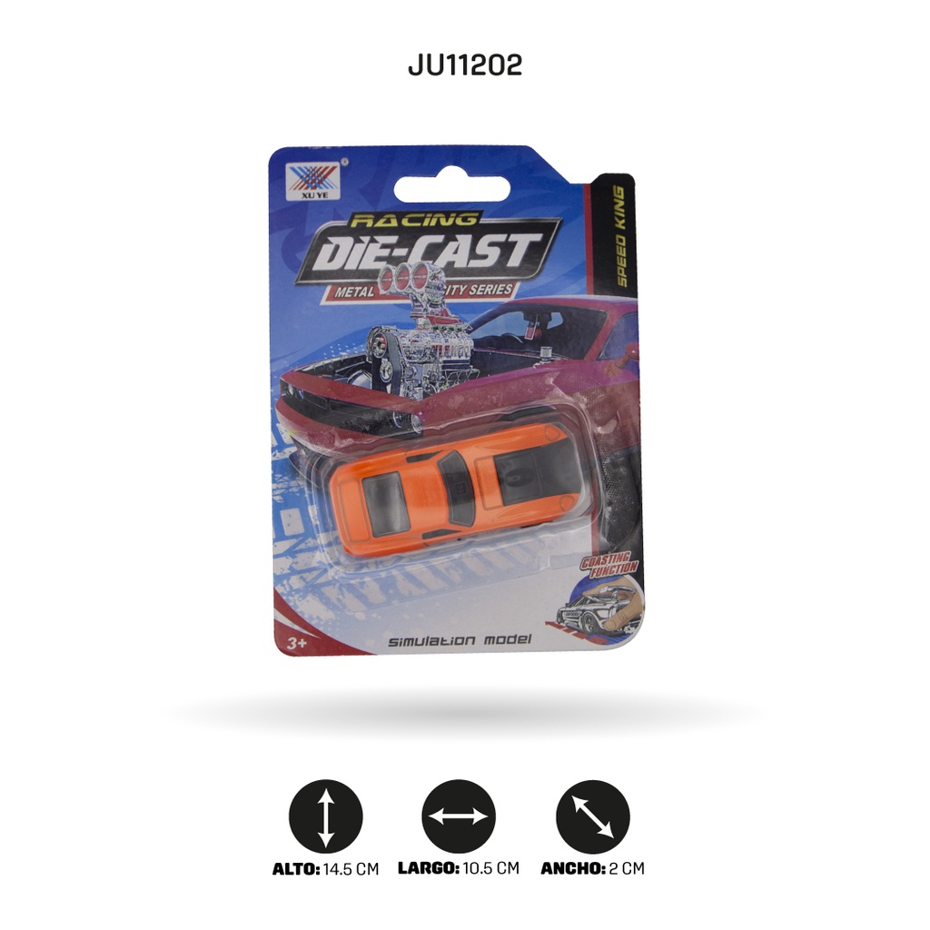 COCHE DE ALEACIÓN DESLIZANTE 1:64 [K102A38]