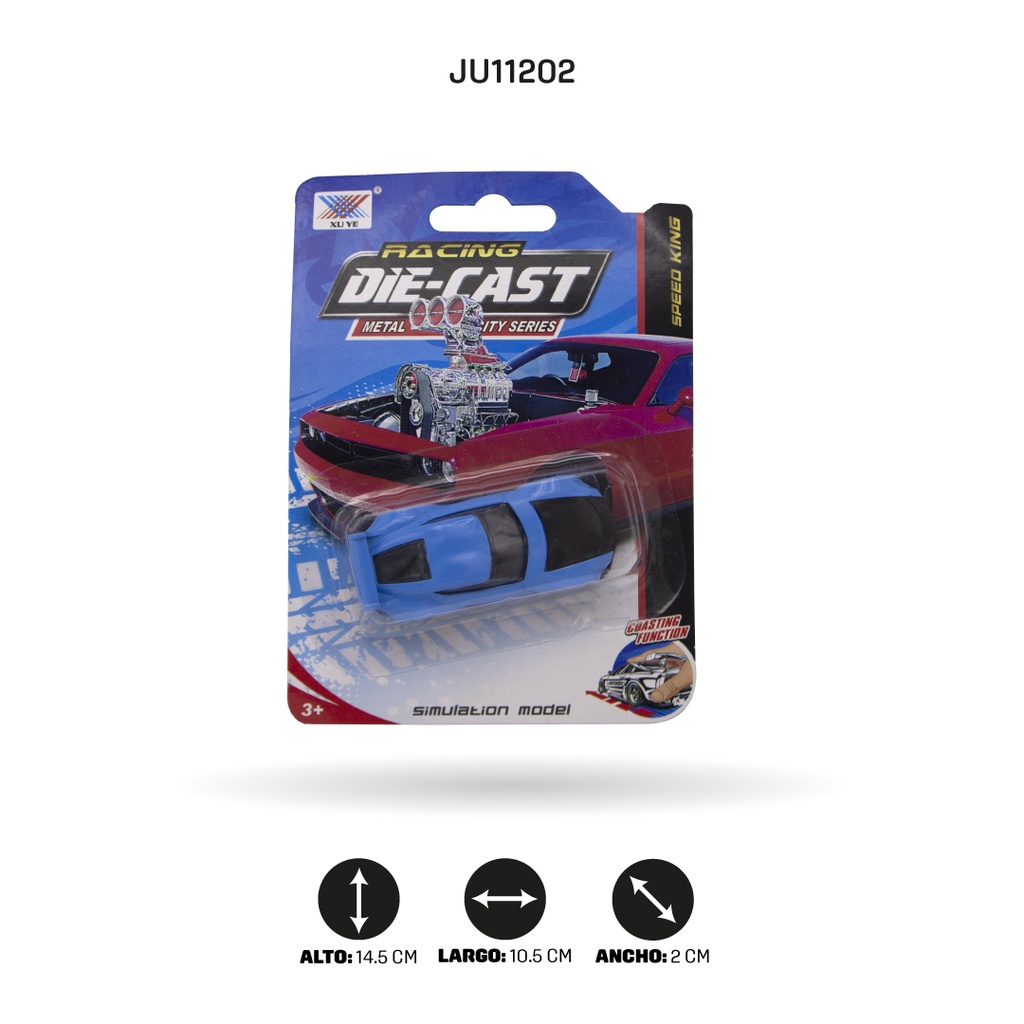 COCHE DE ALEACIÓN DESLIZANTE 1:64 [K102A38]