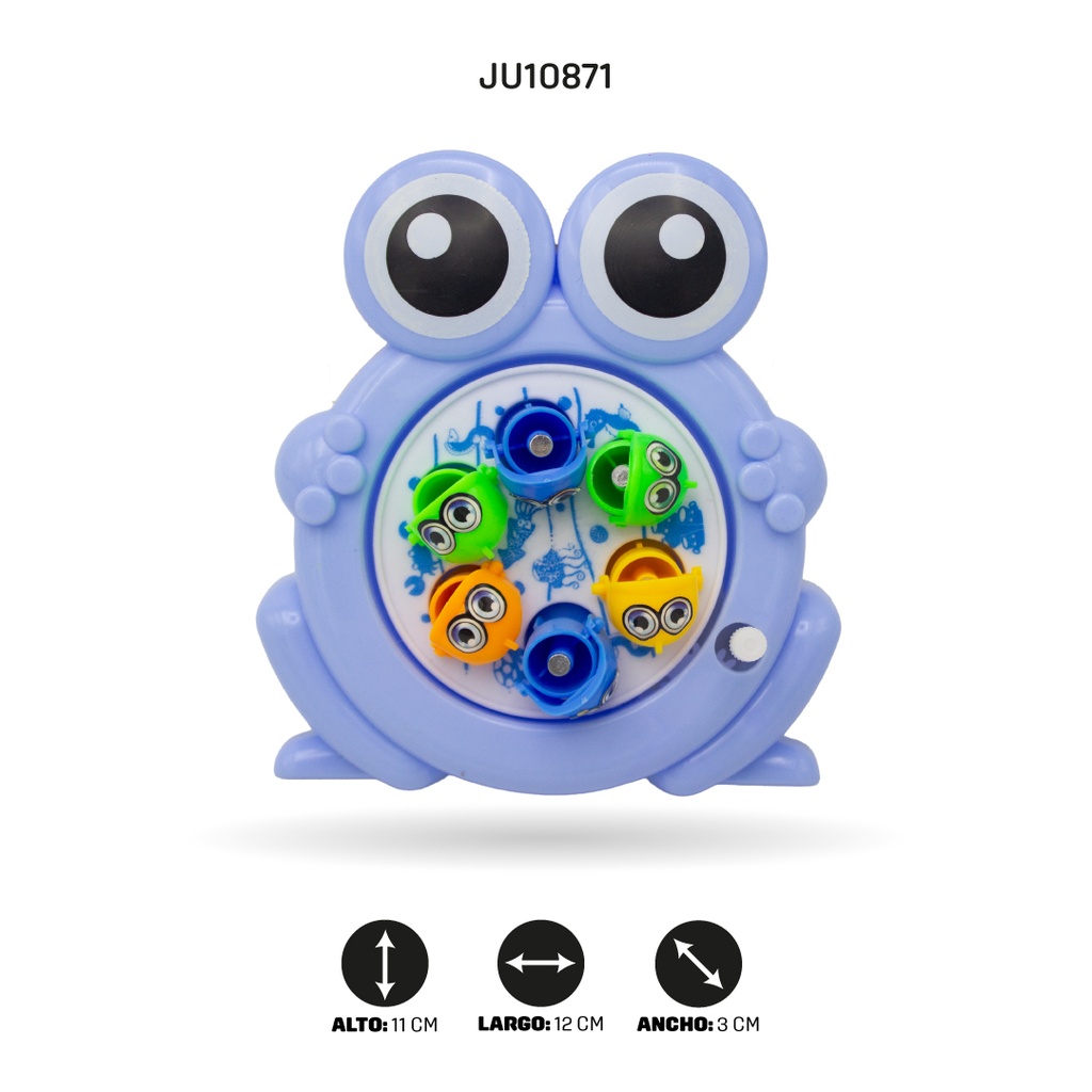 JUEGO DE PESCA IMAN JUGUETE GIRATORIO SAPITO [81016C]