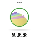 FOAMY 4 CARTAS AH ROYAL COLORES PASTEL SURTIDOS X10 [FO1504]