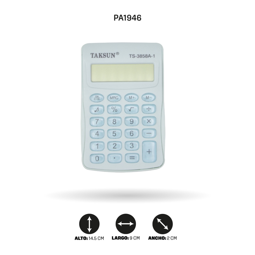 CALCULADORA TAKSUN BLISTER TS-3858A-1 [PAC5353]