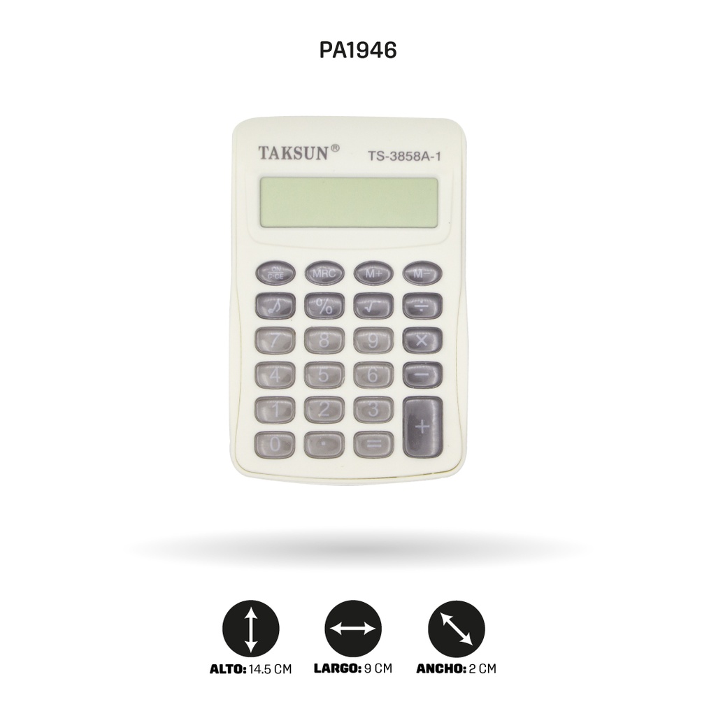 CALCULADORA TAKSUN BLISTER TS-3858A-1 [PAC5353]