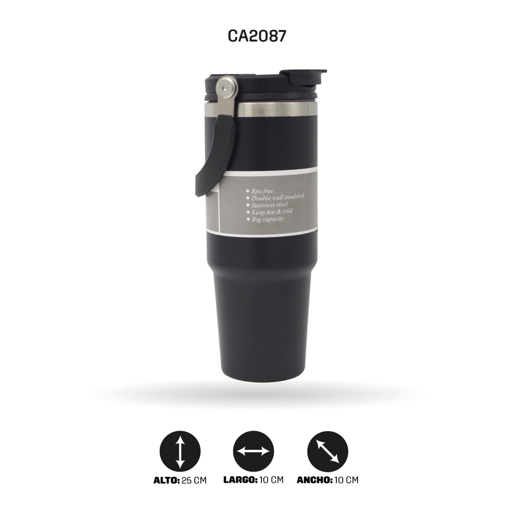TERMO PARA CARRO FRIO Y CALIENTE O TERMICO 900ML 3 COLORES [PAC4296]