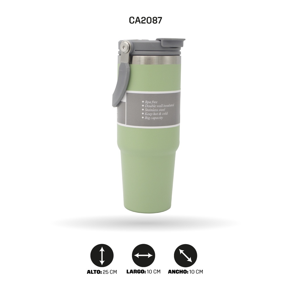 TERMO PARA CARRO FRIO Y CALIENTE O TERMICO 900ML 3 COLORES [PAC4296]