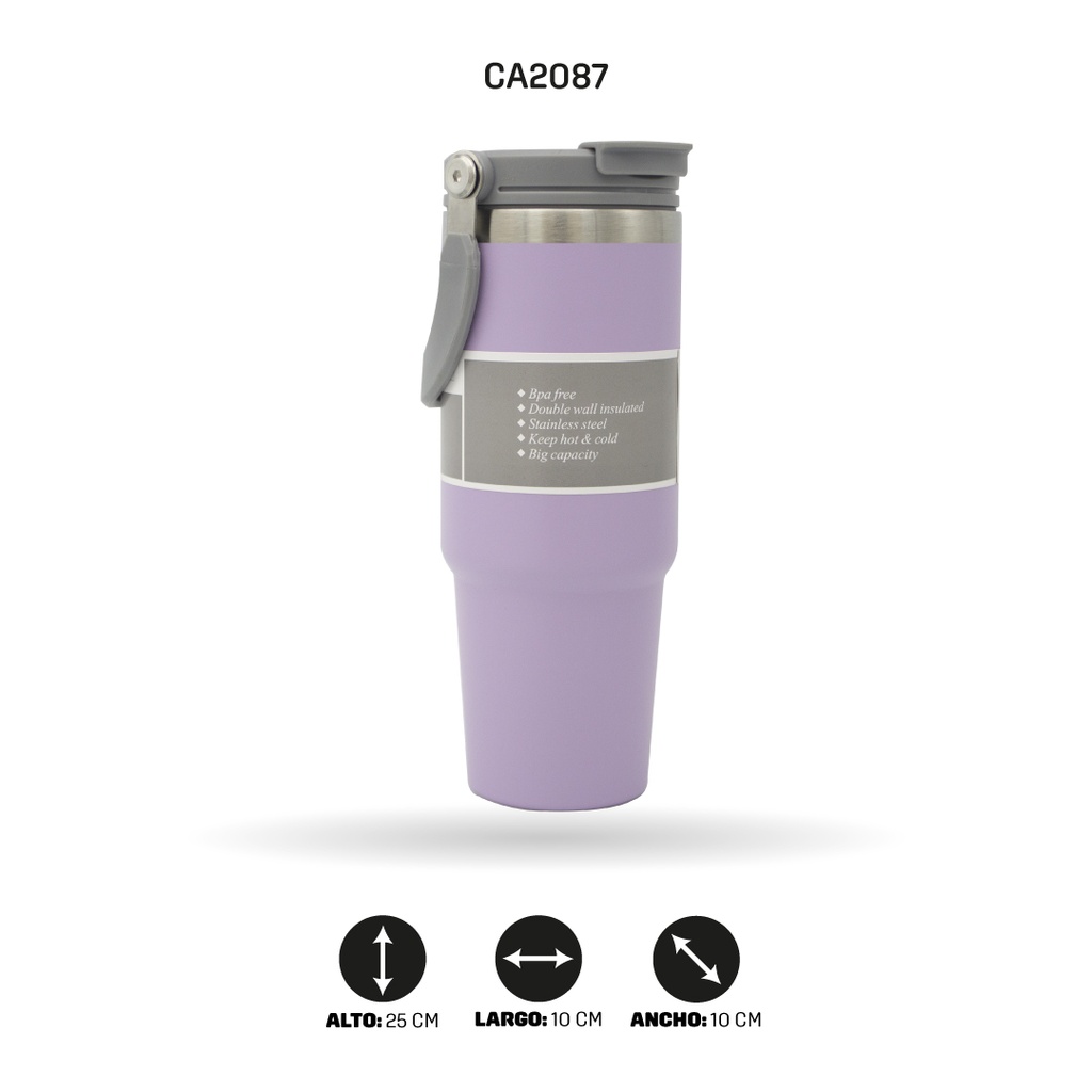 TERMO PARA CARRO FRIO Y CALIENTE O TERMICO 900ML 3 COLORES [PAC4296]