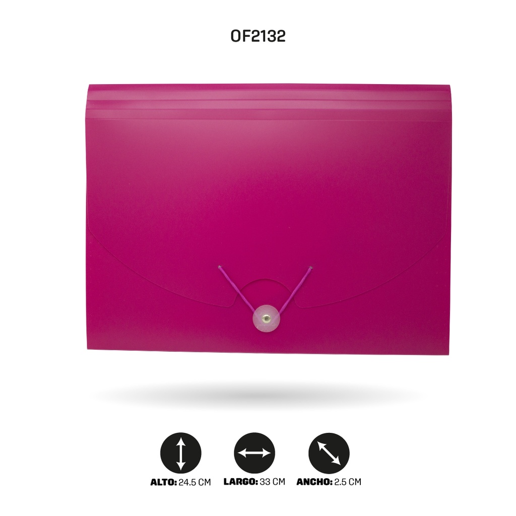 ARCHIVADOR AHROYAL A4 13 BOLSILLOS, 65MIC [PAC4789]