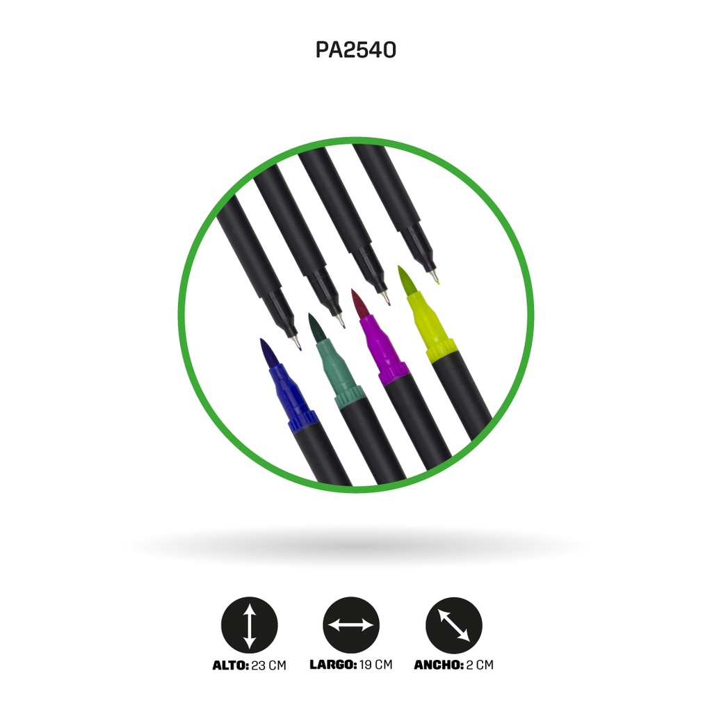 MARCADOR DOBLE PUNTAS 1012 -36PCS [PAC4477]