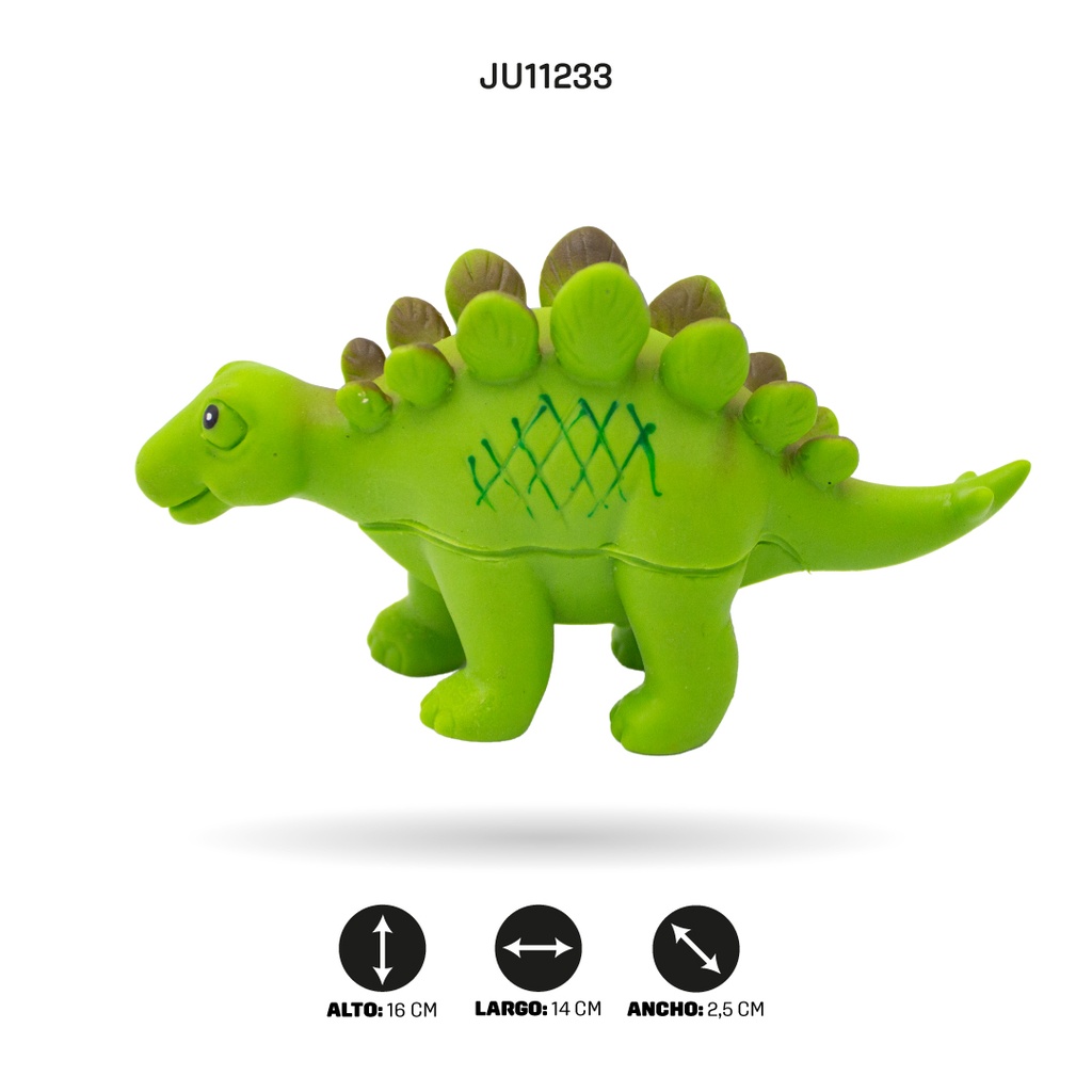 JUEGO DE SEIS DINOSAURIOS DE VINILO  [P2612-6]