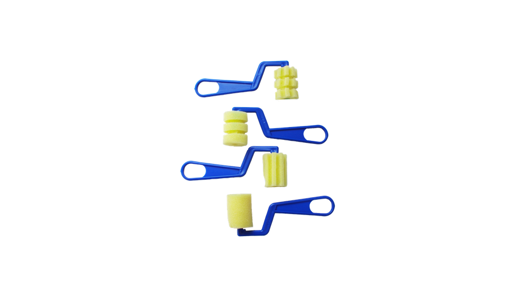 RODILLO AH ROYAL DE ESPUMA EN FIGURAS X 4 [PAC30054-1473]