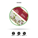 CINTA NAVIDEÑA ANCHO 6CM x 3 YARDAS, 32 X DISPLAY [PAC3686]