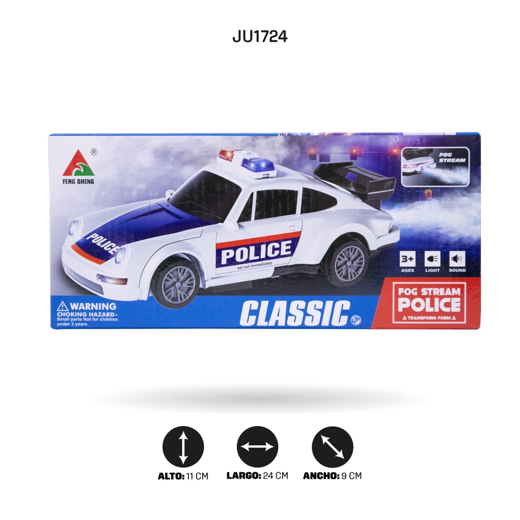 COCHE DE POLICÍA TRANSFORMANTE (SPRAY) [FS238-28]