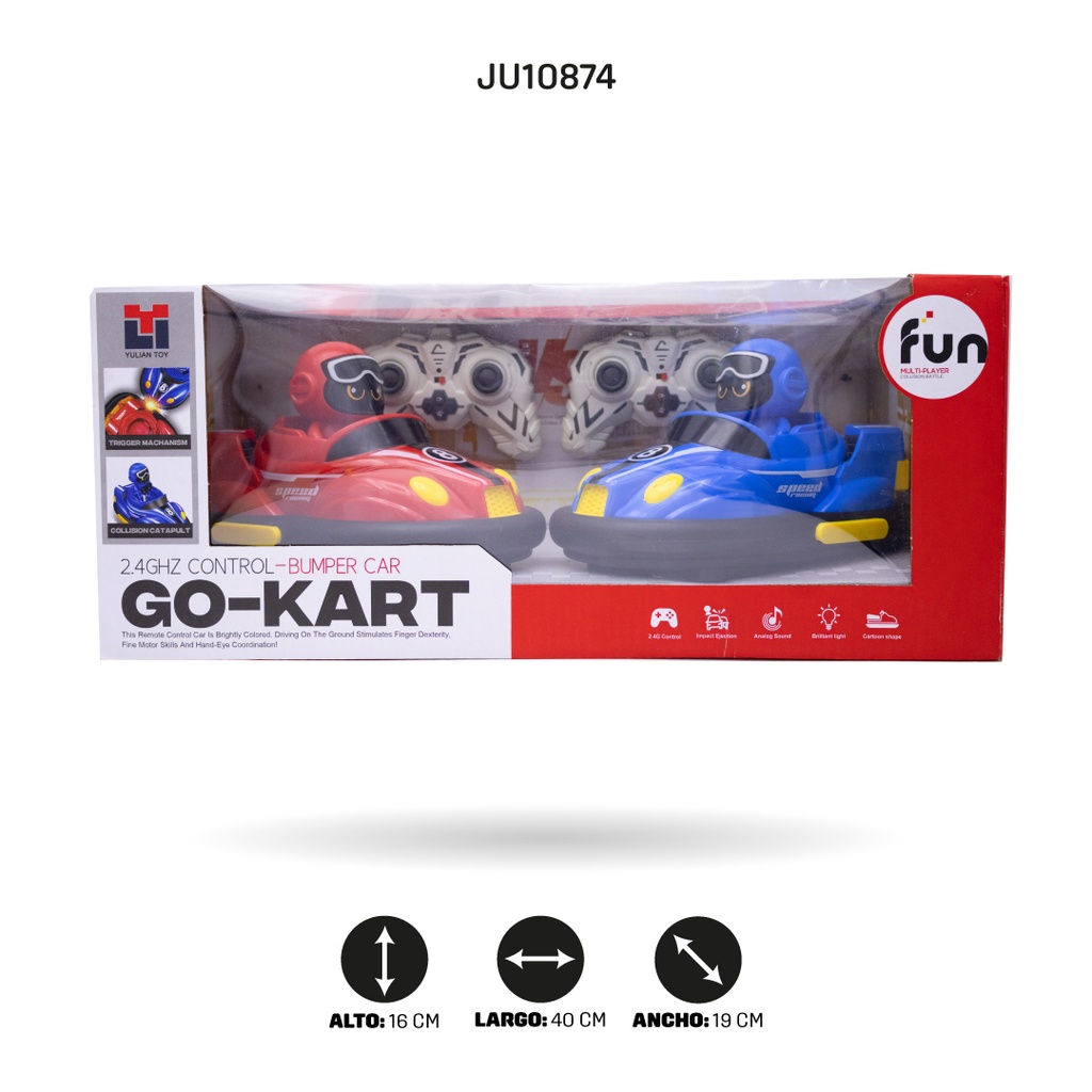 CARROS CHOCONES CON RADIOCONTROL DE 2,4 G, CON CABLE USB [986-18]