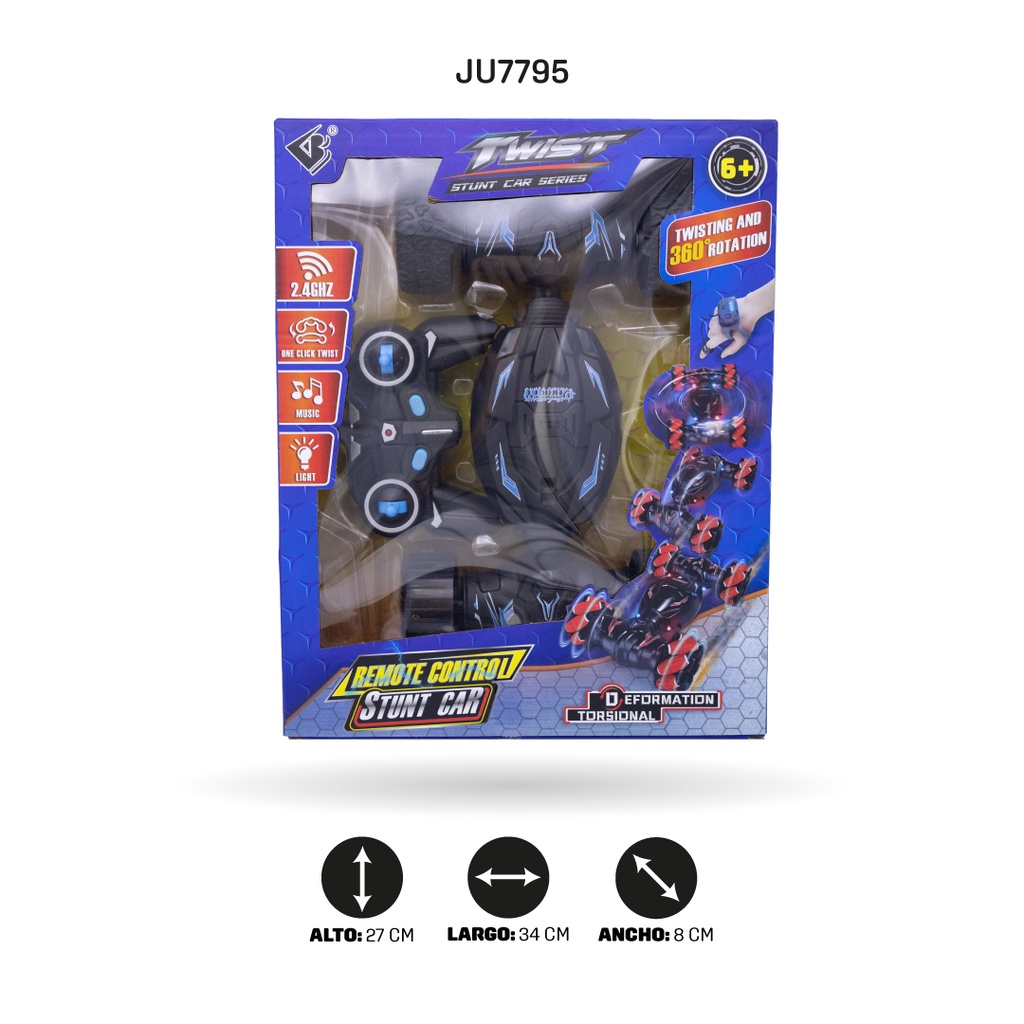 COCHE ACROBACIAS RADIOCONTROL 2,4 G CON CABLE USB [771-1]