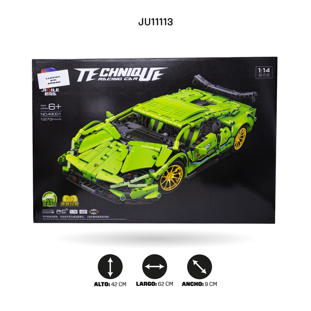 AUTO ARMABLE LAMBORGHINI - 1273 PIEZAS CON RADIOCONTROL [49001]