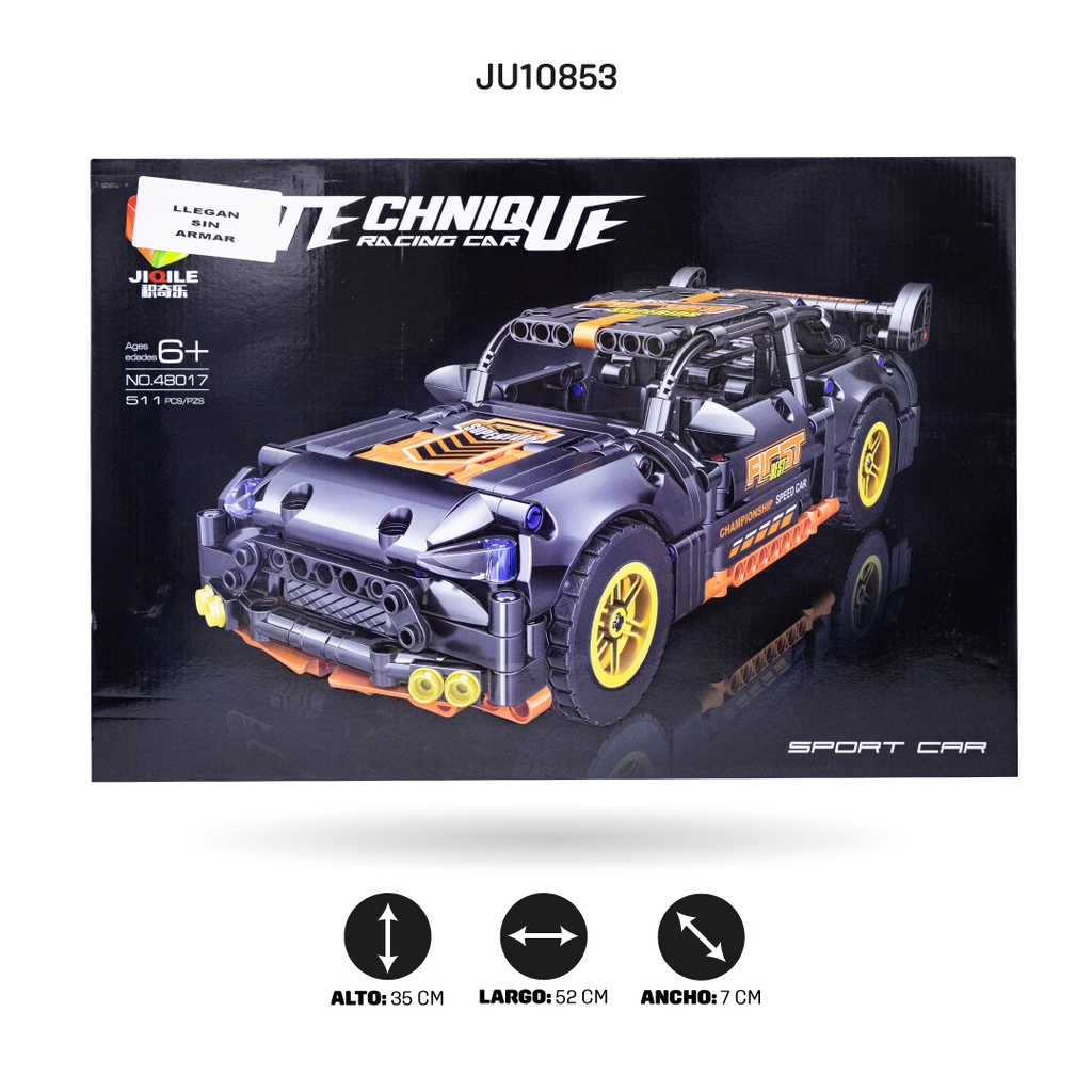 AUTO ARMABLE DE RETROCESO-511 PIEZAS [48017]