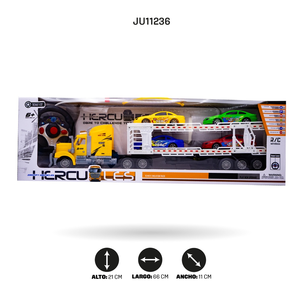 CAMION NODRIZA 2 PISOS RADIOCONTROL DE 4 VÍAS USB [9070-24F]