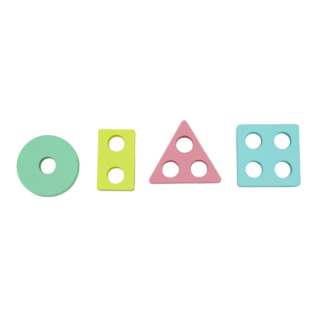 8707 DIDACTICO LINEAL FIGURAS GEOMETRICAS COLORES PASTEL [1970-149]