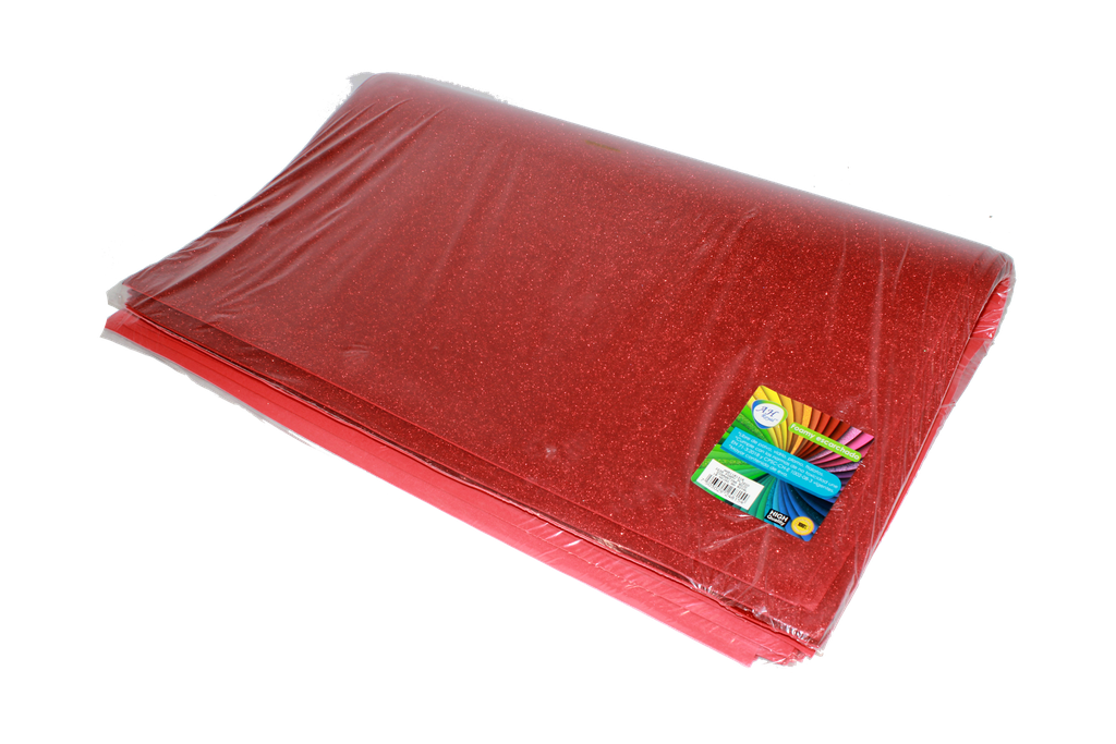 FOAMY PLIEGO AH ROYAL ESCARCHADO ROJO X10 UND [AH51101316-PAC40176]