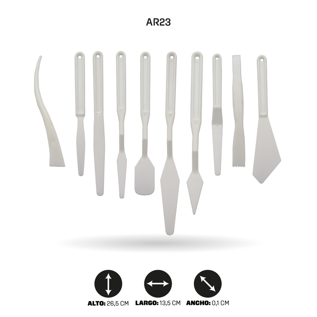 ESPATULA PLASTICA JUEGO X 10 SURTIDA [0]