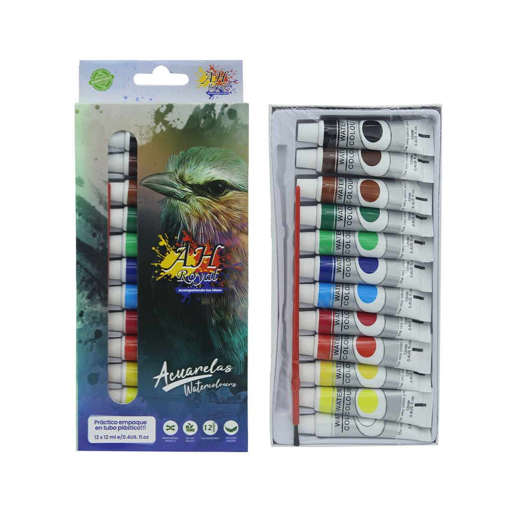 ACUARELA AH ROYAL 12 COLORES [PAC70058-4009]