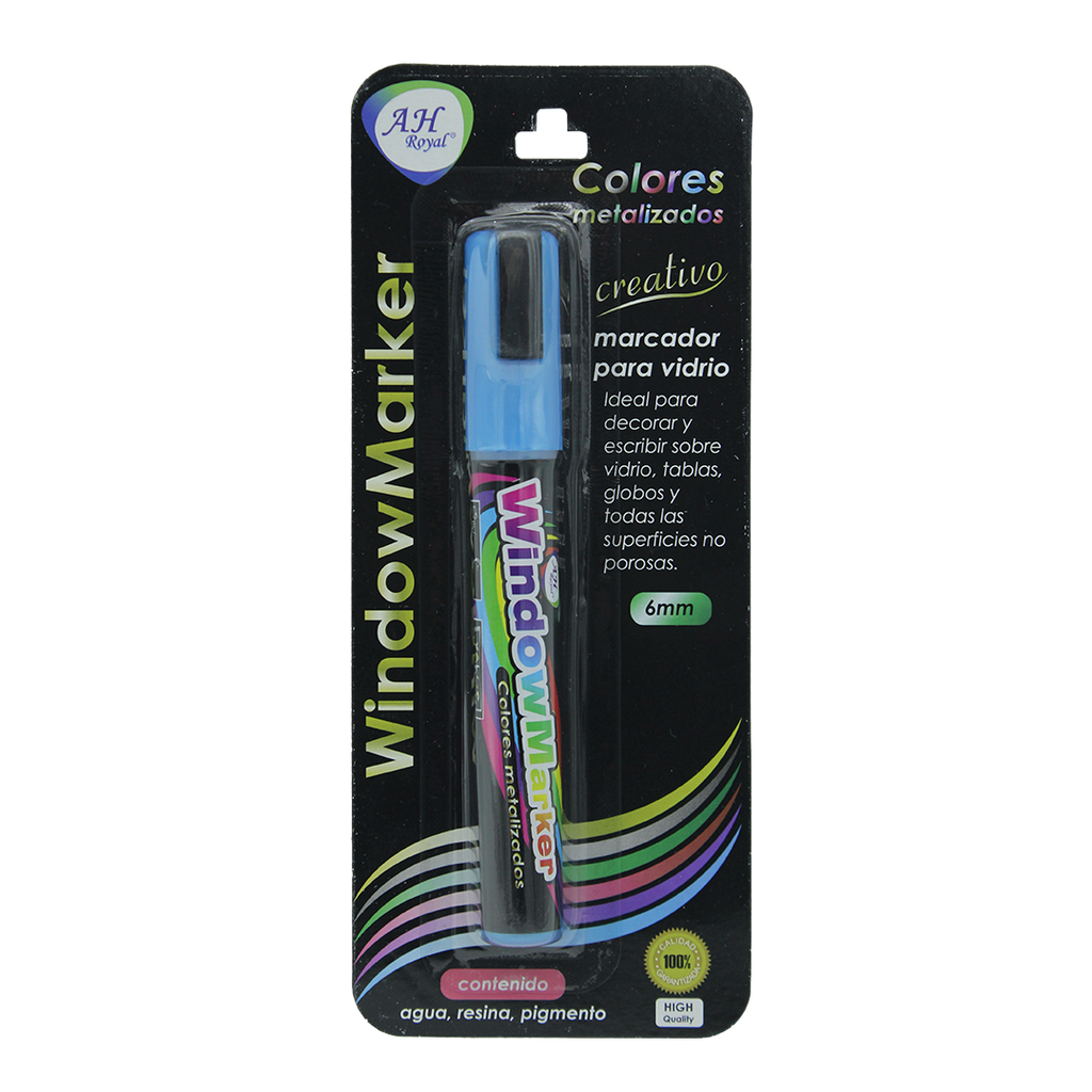 MARCADOR AH ROYAL PARA VENTANA CBM259/1 AZUL 6 MM [PAC2600-PAC2599]