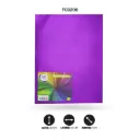 FOAMY 4 CARTAS AHROYAL ESCARCHADO LILA X 10 UNDS [AH29100715-3209-AH29100715]